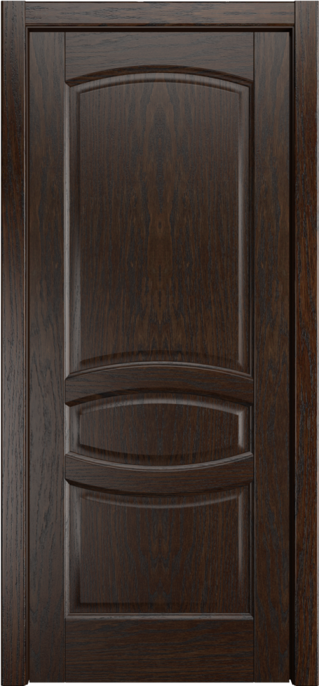 Глухая межкомнатная дверь София Дуб коньячный Шпон (Мильяна)