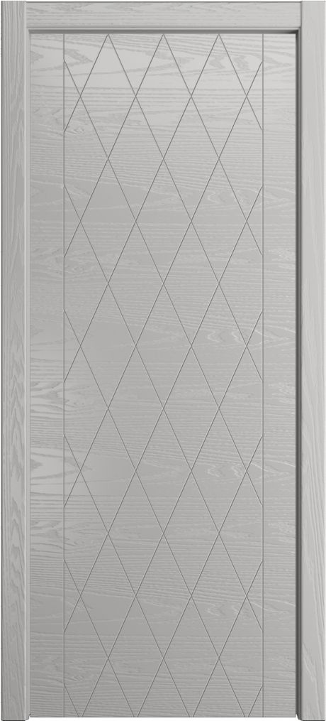 Глухая межкомнатная дверь ID-W Грей Шпон (Мильяна)