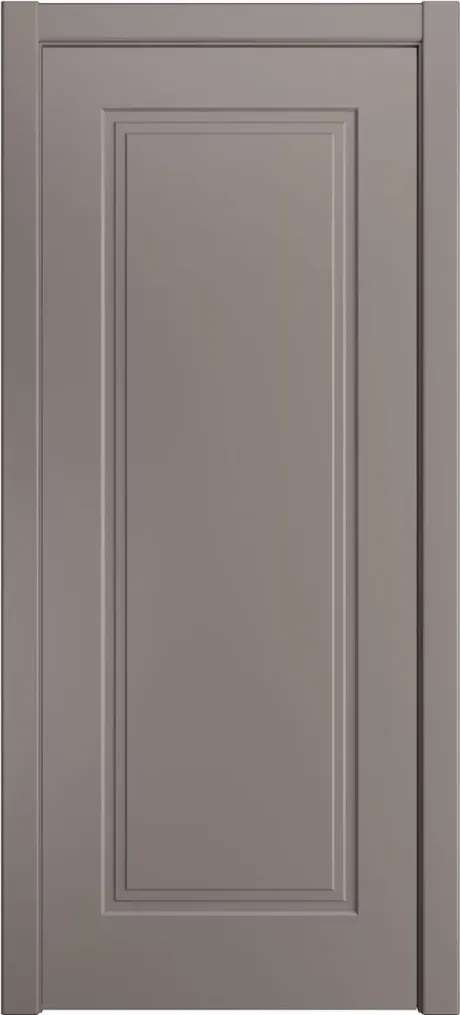 Глухая межкомнатная дверь ID-Челси 1 Темно-серый Эмаль (Мильяна)