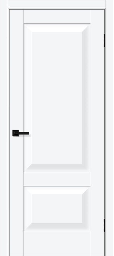 Межкомнатная дверь глухая Прима-22 White Silk (BRAVO)
