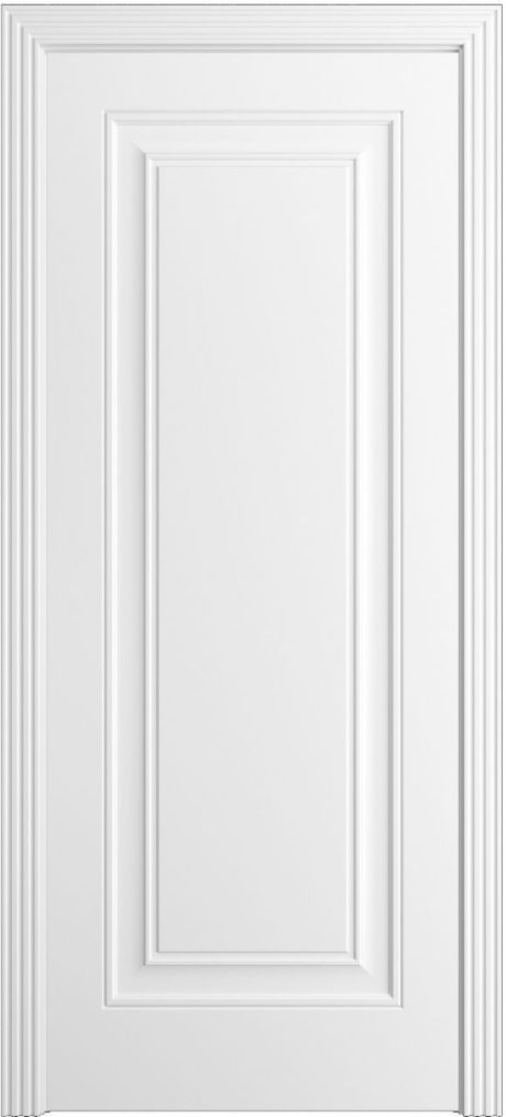 Глухая межкомнатная дверь Версаль-Ф Белоснежный Эмаль (Мильяна)