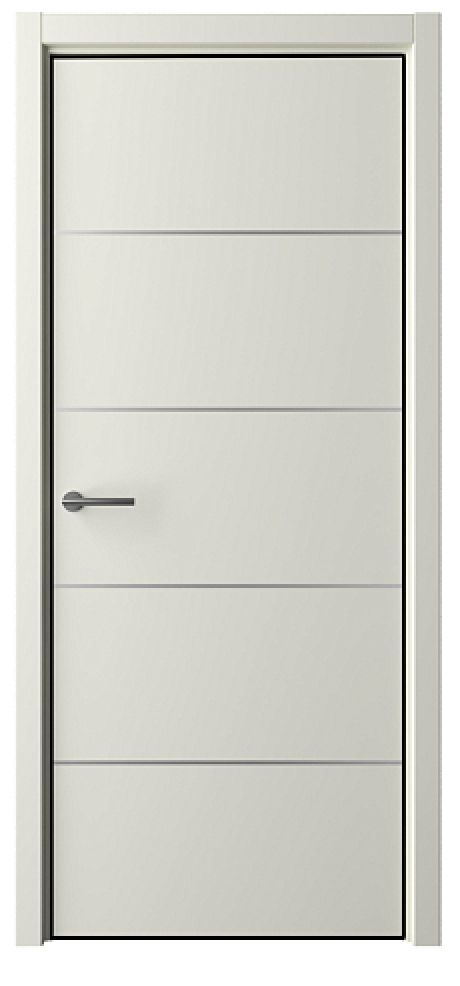 Глухая межкомнатная дверь Status М Латте Эмаль (ALBERO)