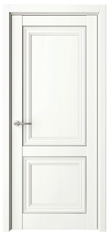 Глухая межкомнатная дверь Прадо Белый Vinyl (ALBERO)