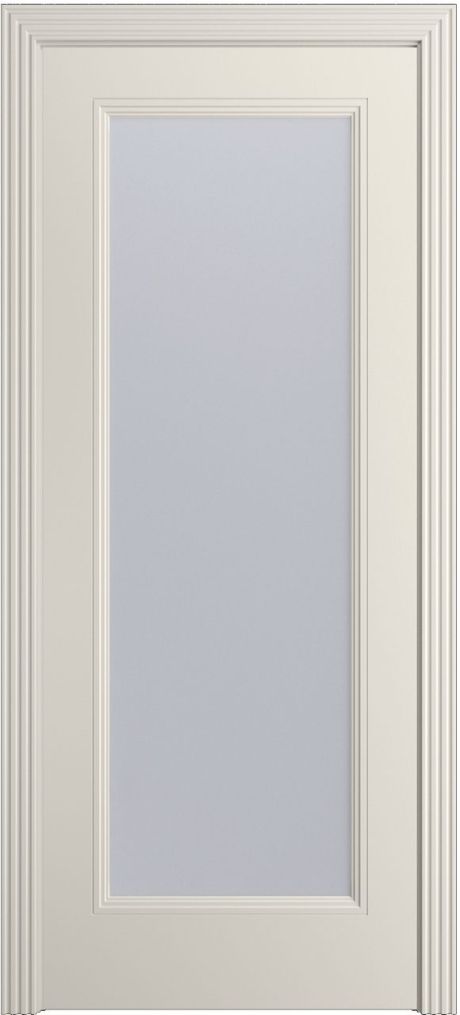 Межкомнатная дверь со стеклом Манхэттен-1 Бежевый Эмаль (Бипи Дорс)