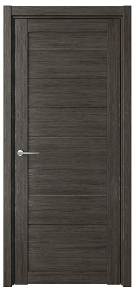 Глухая межкомнатная дверь Мюнхен ширина 90 см Серый кедр Эко-шпон (ALBERO)