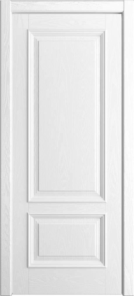 Глухая межкомнатная дверь Лондон Белоснежный Шпон (Бипи Дорс)