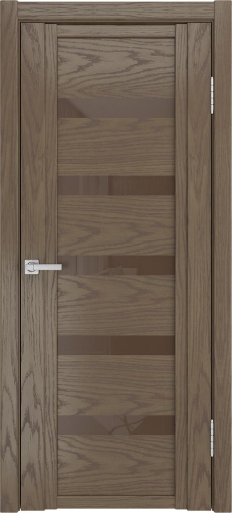 Межкомнатная дверь со стеклом QDO Z Дуб грейвуд Шпон (Мильяна)