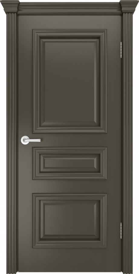 Глухая межкомнатная дверь Бристоль Сити Гриджио Эмаль (Мильяна)