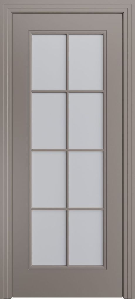 Межкомнатная дверь со стеклом Версаль-Ф Loft (8) Темно-серый Эмаль (Мильяна)